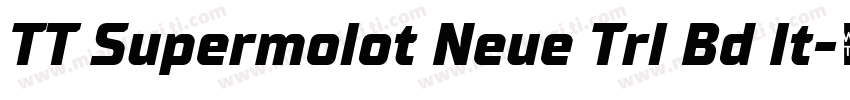 TT Supermolot Neue Trl Bd It字体转换